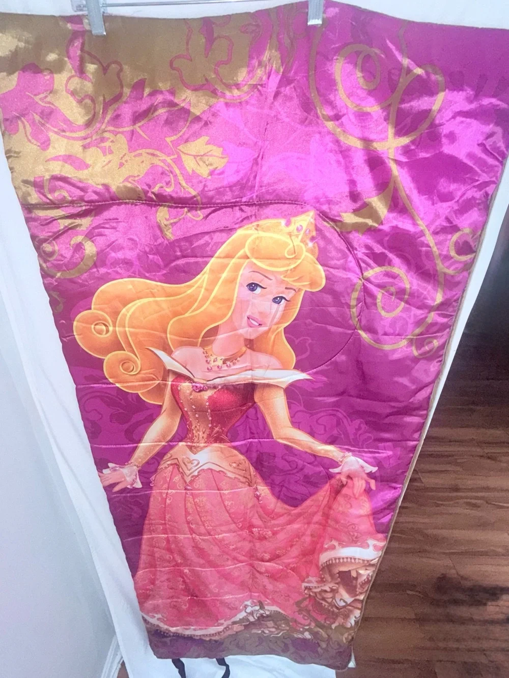 Disney Princess Aurora Sleeping Bag with Matching Zipper Bag – 27” x 67”